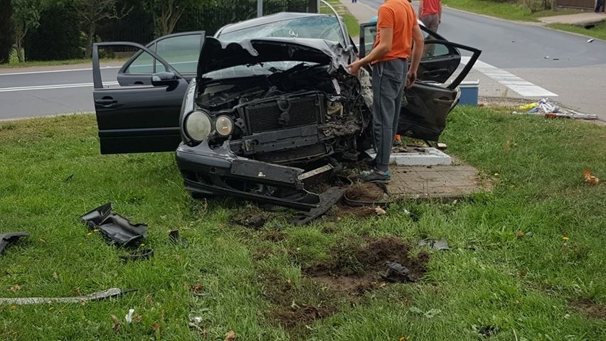 Wypadek w Olszewce, gm. Lelis, 07.09.2019. Kierowca...