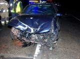 Śmiertelny wypadek w Miradowie 8.01.2020. Nie żyje 26-letni pasażer volkswagena [zdjęcia]