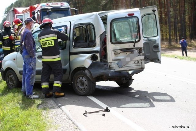 Do wypadku doszło w poniedziałek przed godziną 11.30 na skrzyżowaniu dróg w Przyszowie - Rudzie