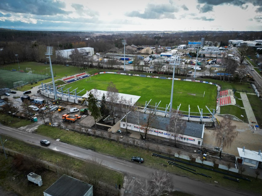 Rozbudowa stadionu Gryfa Słupsk.