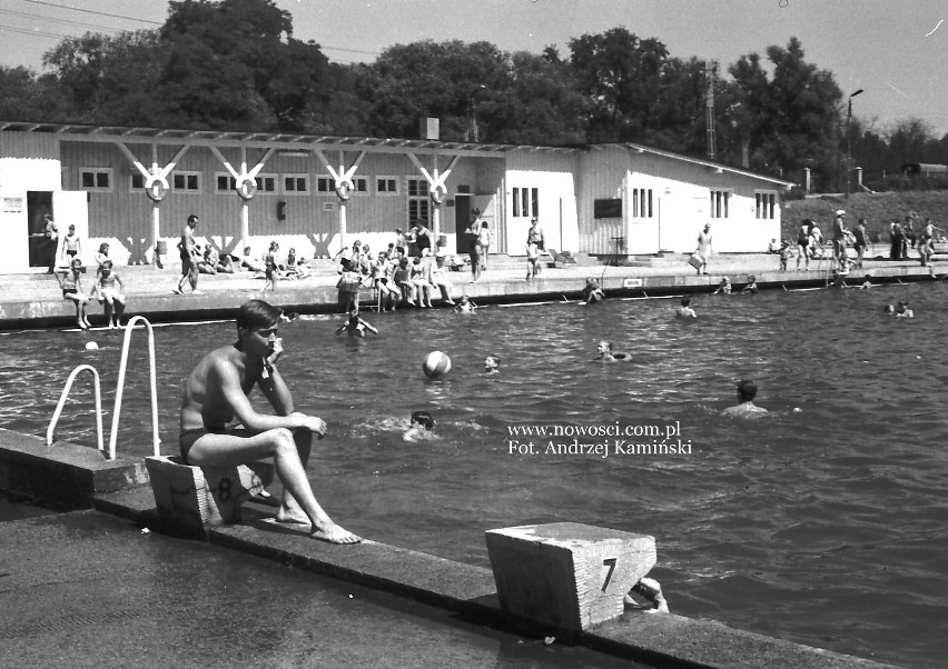 Kąpielisko przy ulicy Kujawskiej w roku 1969.