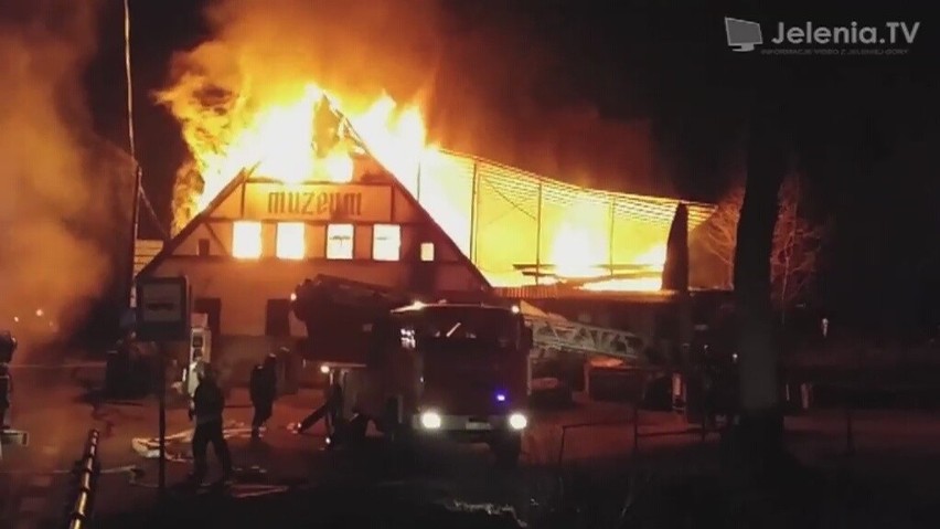 Pożar muzeum w Szklarskiej Porębie, 18.03.2015