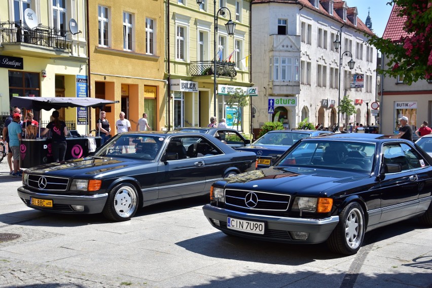 Zlot mercedesów w Żninie.