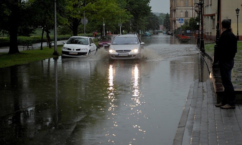 Zalane ulice Przemyśla...