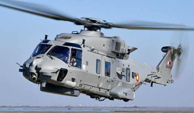 Na zdjęciu śmigłowiec NH90 wyprodukowany dla Kataru