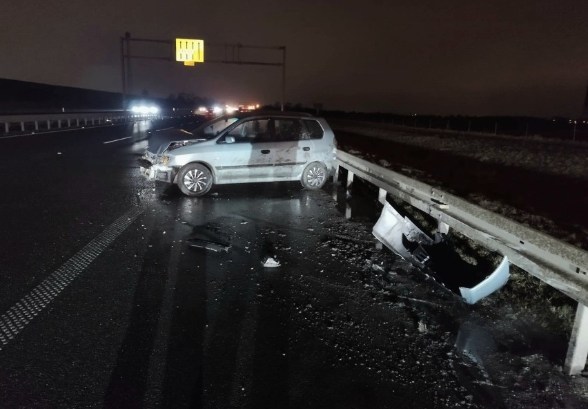 Wypadek na autostradzie A4 pod Wrocławiem 17.02.2023