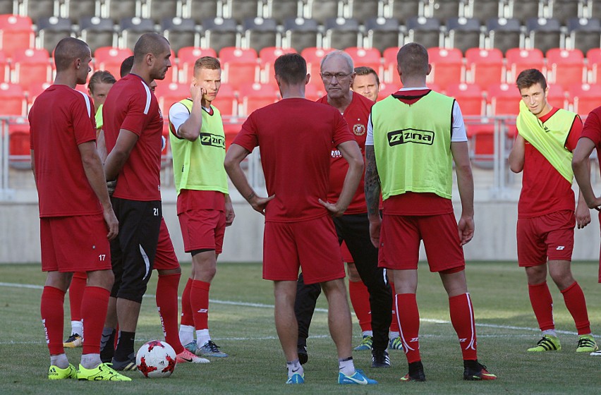 Franciszek Smuda poprowadził trening Widzewa [ZDJĘCIA]