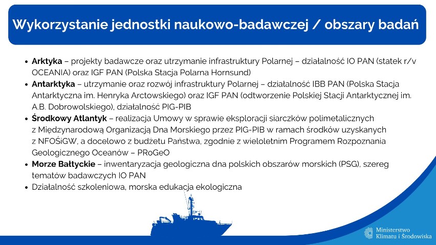 Będzie nowy polski statek badawczy. Na jego pokładzie będą się uczyć studenci Akademii Morskiej w Szczecinie