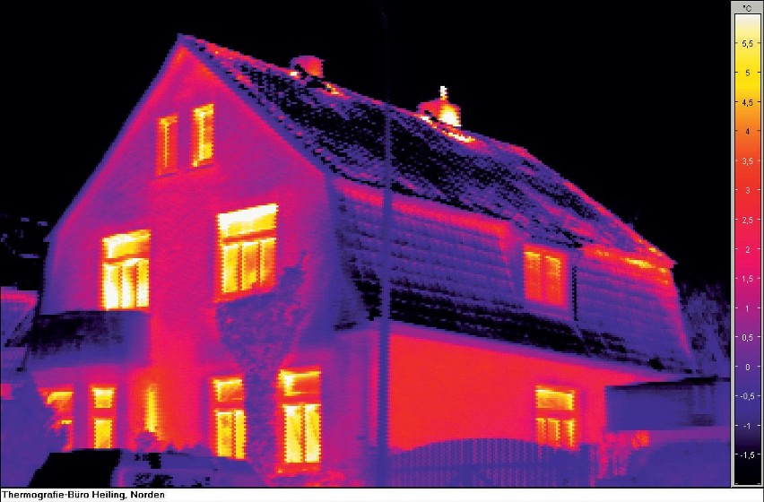 Badanie termowizyjne dachu pozwoli stwierdzić jaki jest stan...