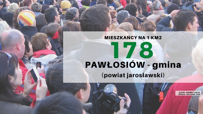 30. miejsce - gmina Pawłosiów w powiecie jarosławskim, 178...