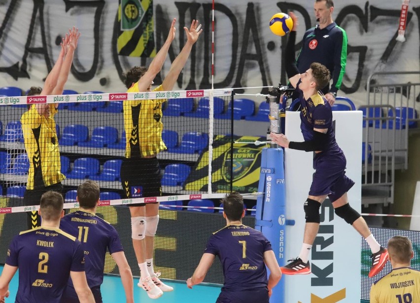 12.12.2021. PlusLiga: GKS Katowice - Projekt Warszawa....