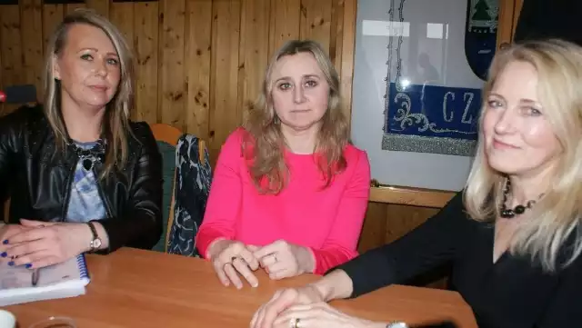 Lucyna Zawiszewska, Bogumiła Ropińska i Lidia Kroplewska. Zapewniają, że chętnie współpracują.