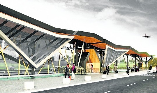 Tak będzie wyglądał terminal pasażerskim na nowym lotnisku w Szymanach koło Szczytna