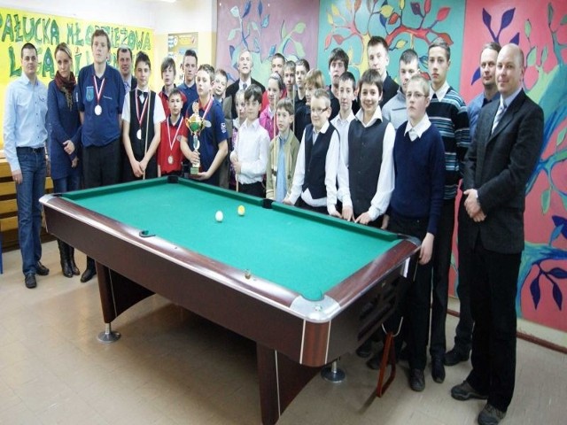 Turniej bilarda odbył się w gościnnych murach Publicznego Gimnazjum nr 1 w Żninie