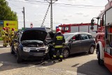 Wypadek w Knyszynie. Trzy auta rozbite (zdjęcia)
