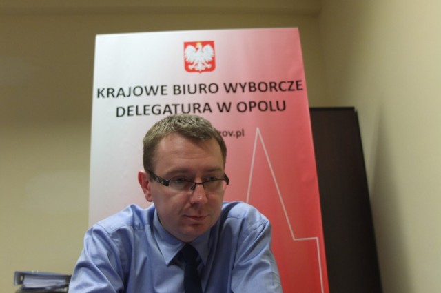 Rafał Tkacz, dyrektor opolskiej delegatury Krajowego Biura Wyborczego.