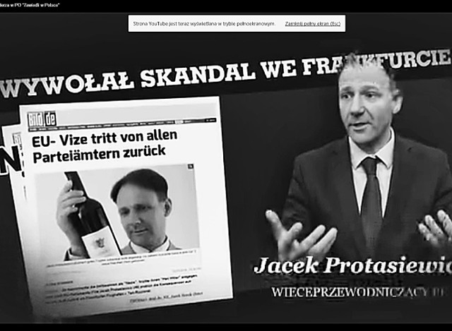 PiS przypomniało w spocie aferę Jacka Protasiewicza na lotnisku. Skrytykowało też z PO Boniego, Rostowskiego i Kamińskiego