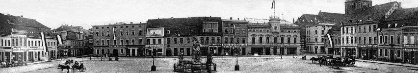 Rok 1903 - panorama koszalińskiego rynku rzadkiej urody. W...