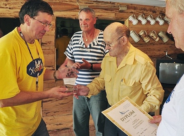Henryk Jaskuła podczas spotkania w Zatoce Czarnego w Chrewcie (30 lipca 2014)
