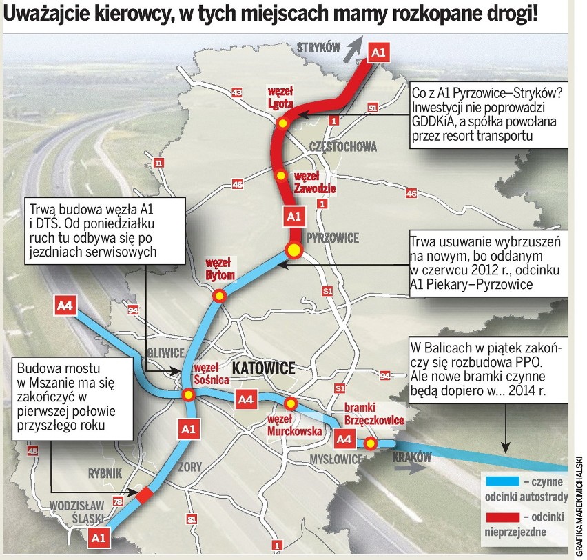 Korki i objazdy. Rozkopią Ci drogę! Zobacz gdzie i kiedy [GDZIE REMONTY DRÓG INFOGRAFIKA]