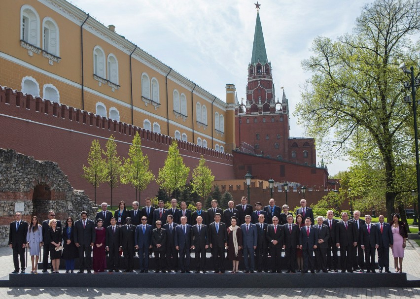 Putin i delegacje z całego świata na obchodach w Moskwie