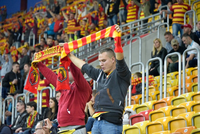 Ekstraklasa. Kibice na meczu Jagiellonia - Pogoń