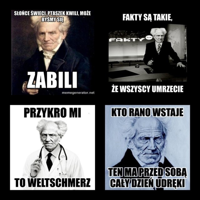 Memy z Schopenhauerem. Internauci uczą pesymizmu