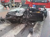 Wypadek w Wieliczce. Tir uderzył w auto osobowe 