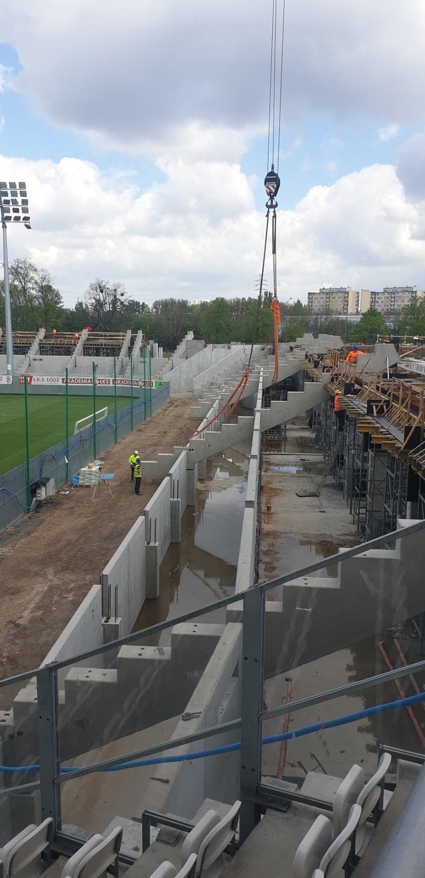 Na stadionie ŁKS trybuny pną się do góry NAJNOWSZE ZDJĘCIA