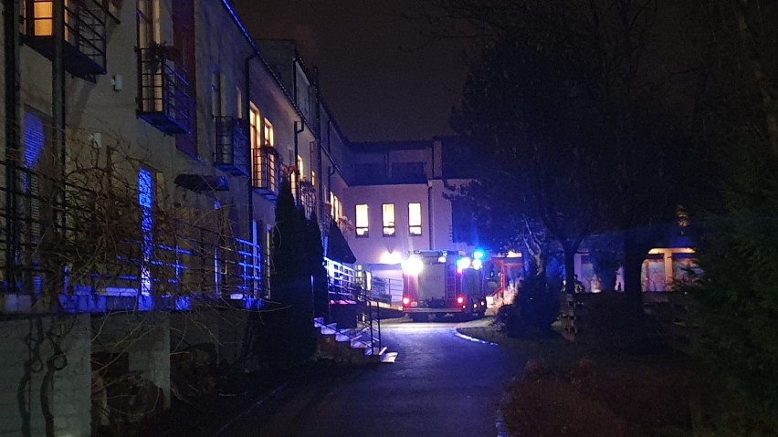 Pożar w hospicjum Cordis w Katowicach. Doszło do zwarcia instalacji elektrycznej