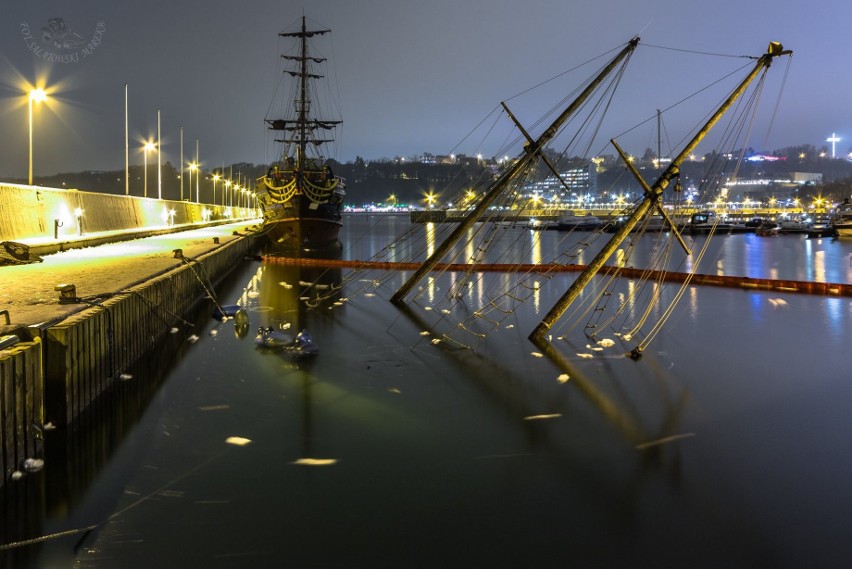 Jacht Knudel w gdyńskiej marinie