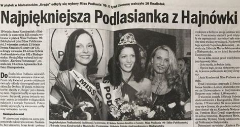Kilka dni temu poznaliśmy Miss Podlasia 2019. Została nią...
