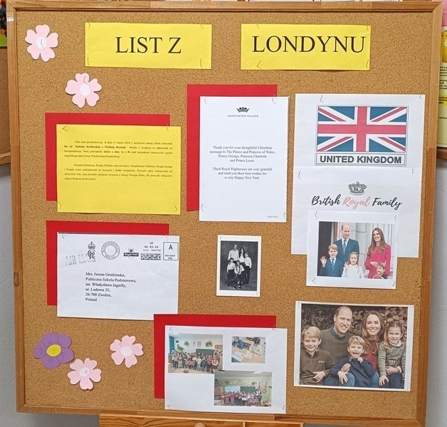 Dzieci ze szkoły w Zwoleniu otrzymały list od rodziny królewskiej z Wielkiej Brytanii. Dziękowali za świąteczne życzenia