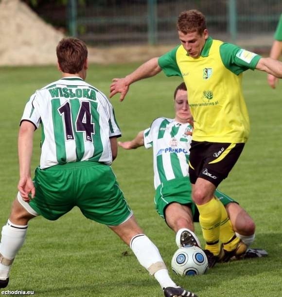 Konrad Pluta (z prawej) nie jest już piłkarzem Siarki Tarnobrzeg.