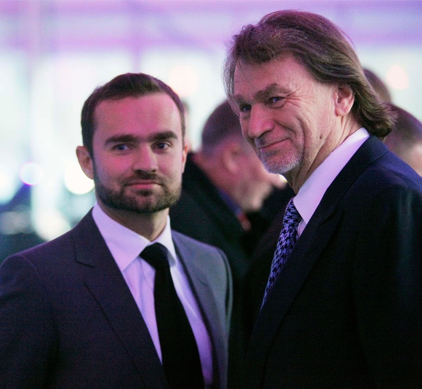 Sebastian Kulczyk z ojcem Janem