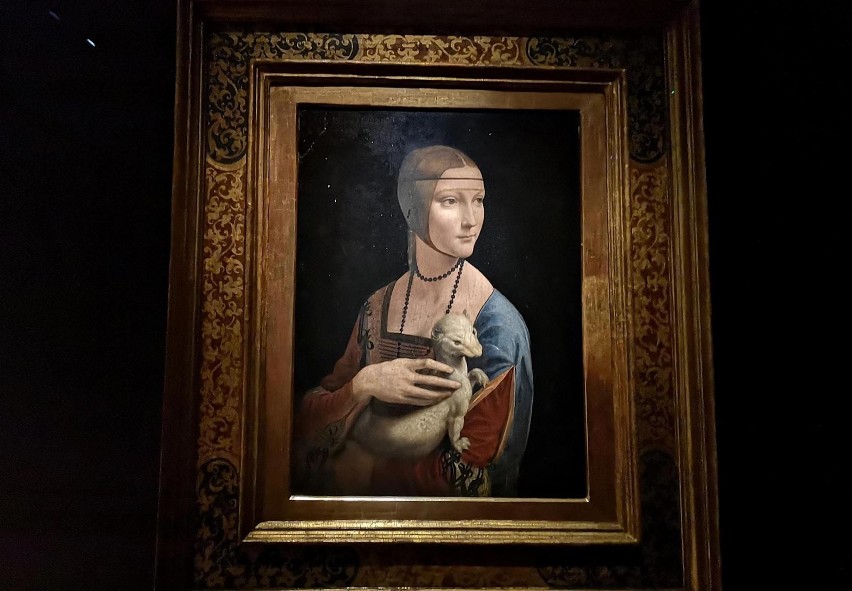 Obraz Leonarda da Vinci „Dama z gronostajem” (znany też jako...