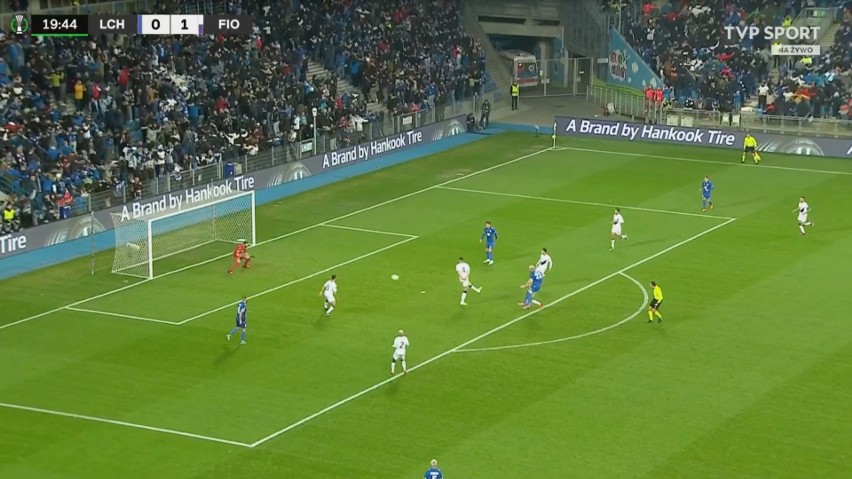 Liga Konferencji. Cały stadion Lecha zrobił "Poznań" w 19 minucie i 22 sekundzie meczu z Fiorentiną. Nikt nie widział bramki [ZDJĘCIA]