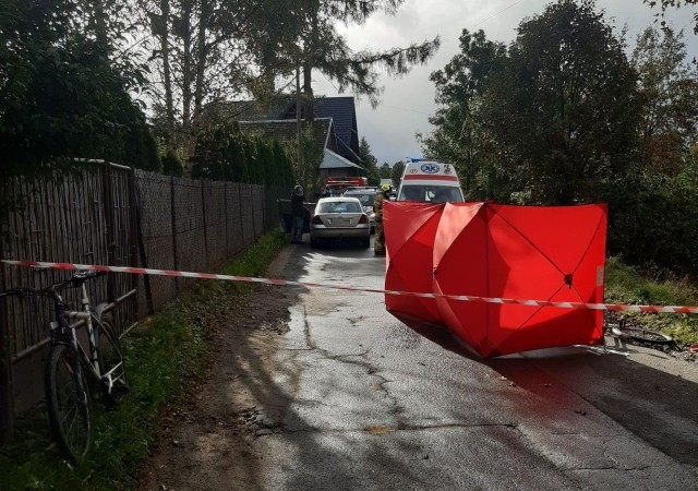 Wypadek rowerzysty w Czarnej Górze