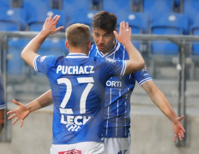 09.06.2020 poznan gd lech poznan pogon szczecin jakub moder tymoteusz puchacz. glos wielkopolski. fot. grzegorz dembinski/polska press