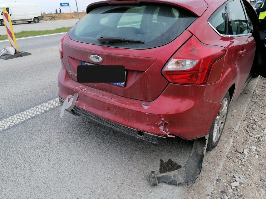 Kolizja na trasie Szczuczyn - Grajewo. Hyundai uderzył w...