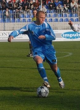 Adrian Łuszkiewicz był współautorem pierwszego gola dla gorzowian