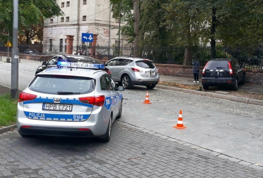 Wypadek na ul. Ks. Witolda we Wrocławiu 13.10.2021