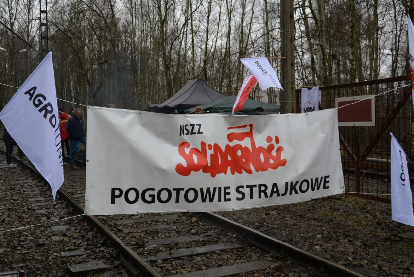 Ruda Śląska. Kolejny protest górników KWK RUDA Ruch Halemba....