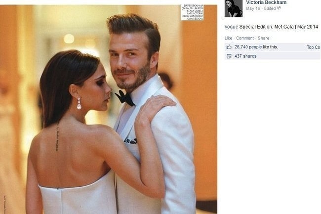 Victoria i David Beckham  w maju 2014 r. (fot. screen z...
