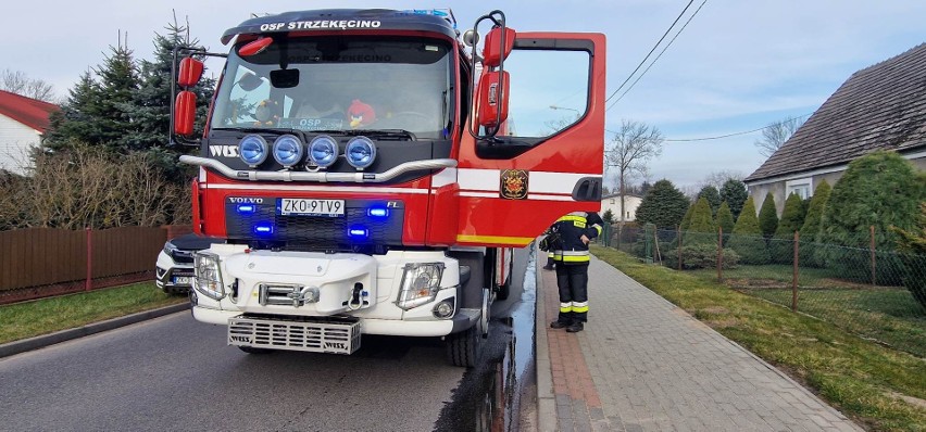 Pożar budynku gospodarczego w gminie Świeszyno