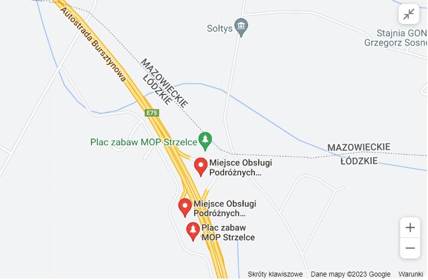 Autostrada A1 MOP Strzelce Północ - Południe. Najweselszy MOP w Polsce. Zobacz co tam można przeczytać!