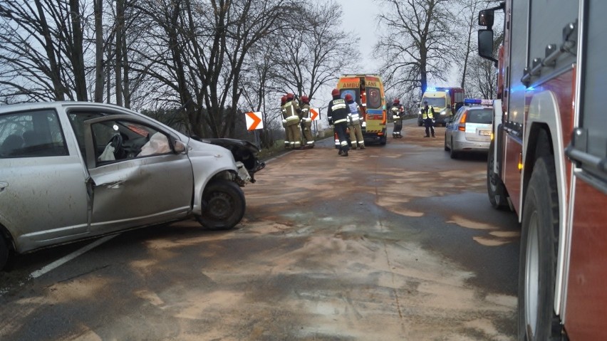 Wypadek w Lubuczewie.