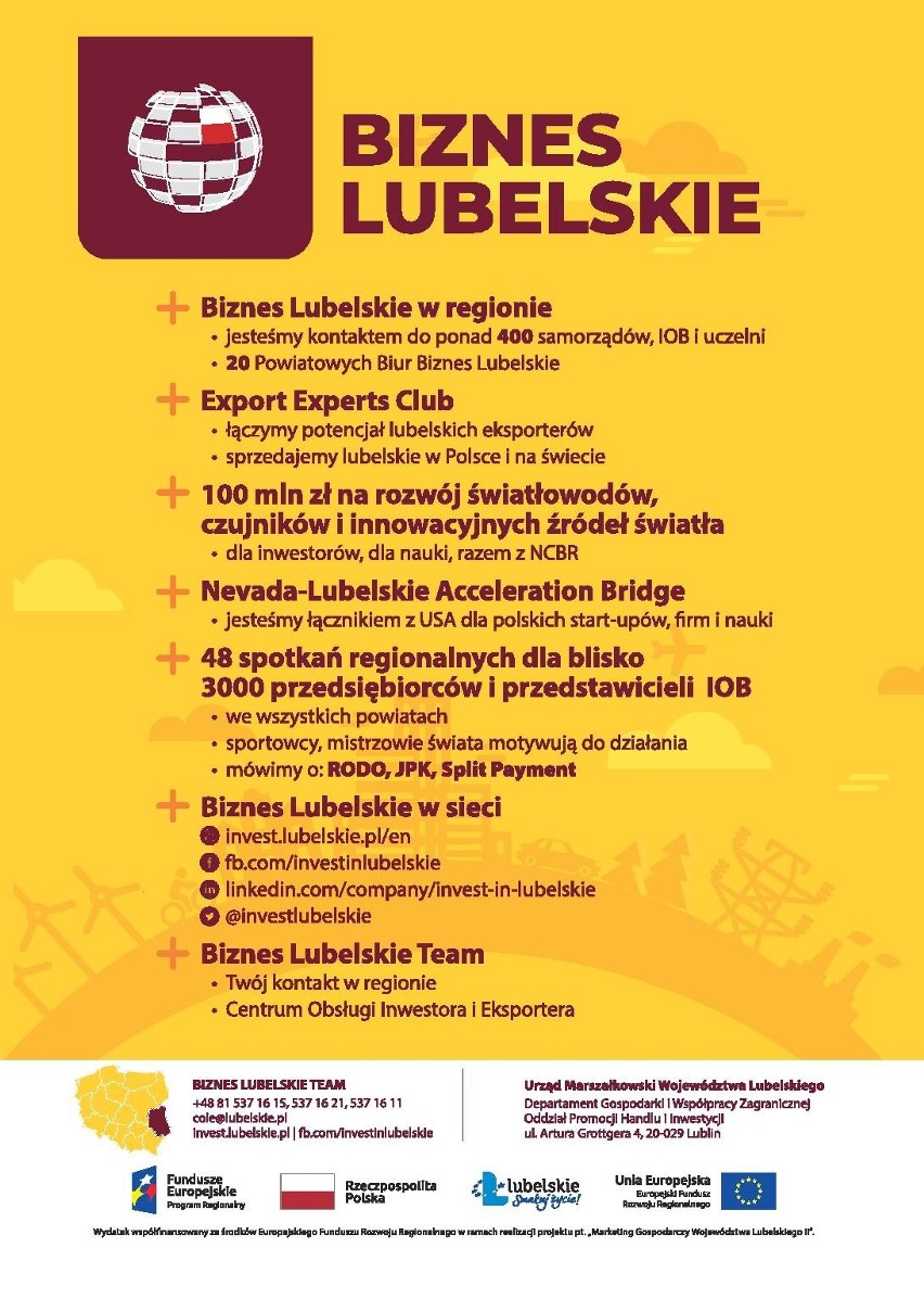 Województwo lubelskie przyciąga inwestycje                       