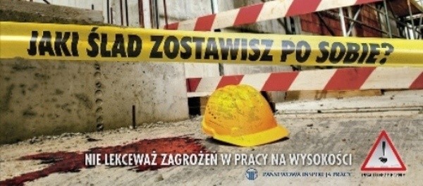 100 takich bilboardów wisi przy drogach dojazdowych do Warszawy i w pobliżu placów budów. Mają one zwrócić uwagę na zagrożenia w budownictwie, szczególnie częste przy pracach na wysokości.
