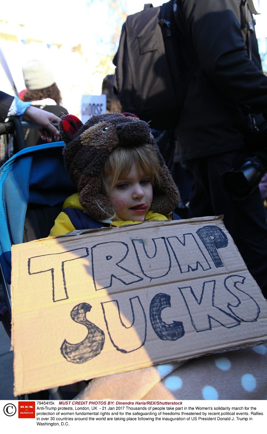 USA: Marsz kobiet w Waszyngtonie. Protesty przeciwko prezydentowi Trumpowi [ZDJĘCIA] [VIDEO]